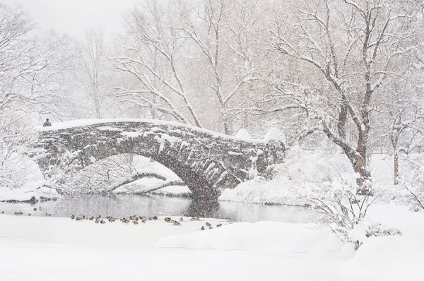 Photograph Mitchell Funk Stone Snow Bridge on One Eyeland